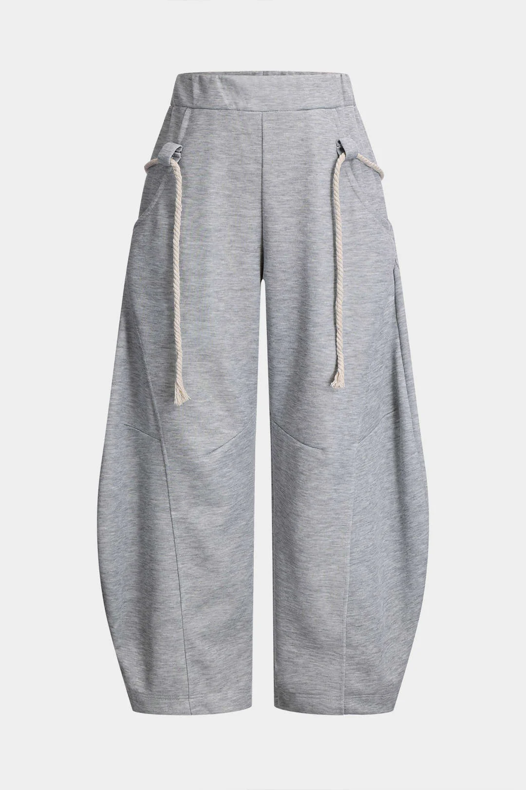 Drawstring Wide Leg Trousers - Flockneti