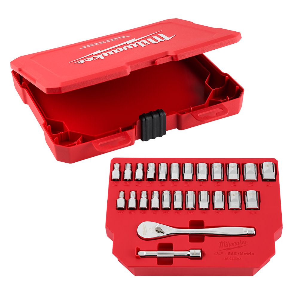 Milwaukee 25pc Ratchet and Socket Tool Set - Flockneti