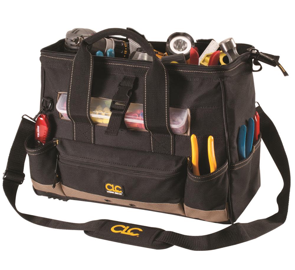 CLC 25 Pocket – 16″ Tote Bag with Top Plastic Tray - Flockneti