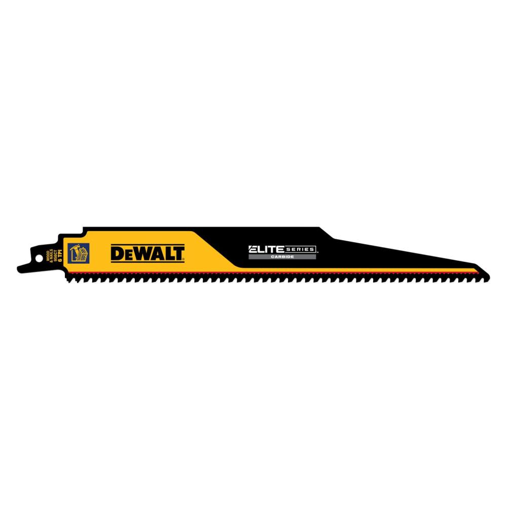 DEWALT ELITE SERIES Reciprocating Saw Blade 1pk Carbide Tipped 9″ 6 TPI Demolition - Flockneti