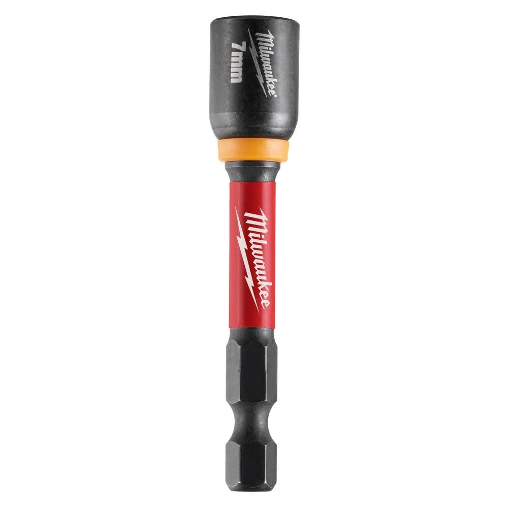 Milwaukee SHOCKWAVE Impact Duty 7MM x 2 9/16″ Magnetic Nut Driver 10pk - Flockneti