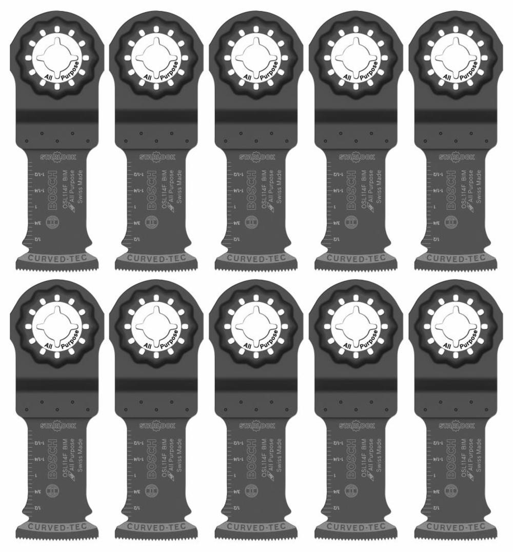 Bosch 1-1/4 In. Starlock Oscillating Multi Tool Bi-Metal Plunge Cut Blade 10 pk. - Flockneti