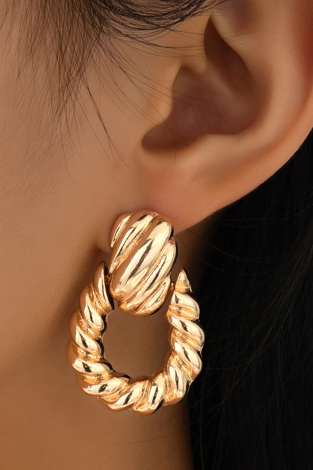 Metal Geometric Earrings - Flockneti