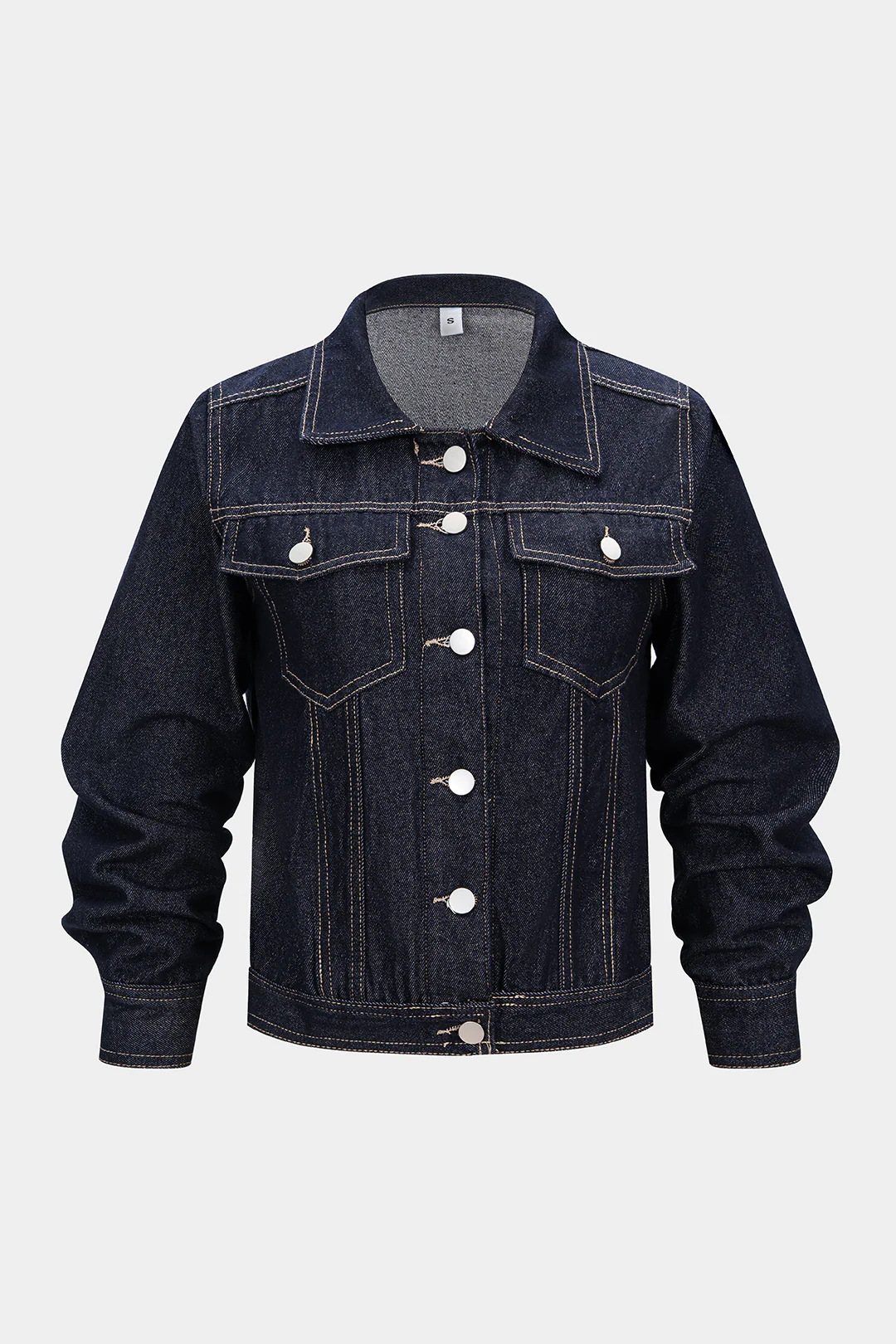 Denim Buttoned Pocket Outerwear - Flockneti