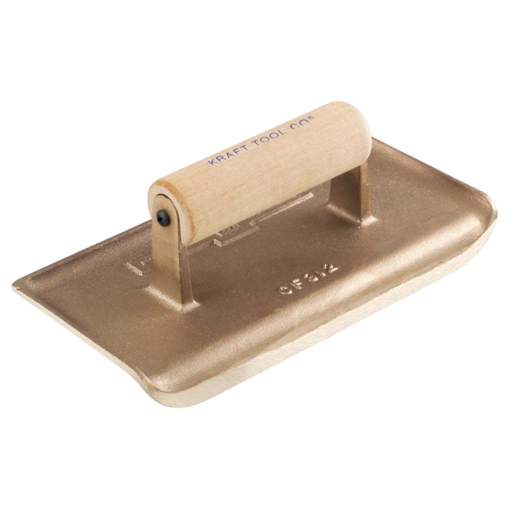 Kraft Tool Co 9 In. x 4 In. 1/4 In. R 3/4 In. L Bronze Edger with Wood Handle - Flockneti