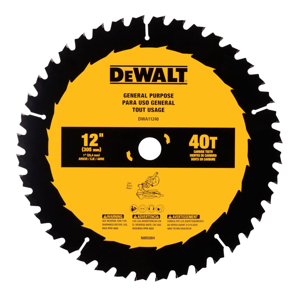 DEWALT Circular Saw Blade 12″ 40T - Flockneti