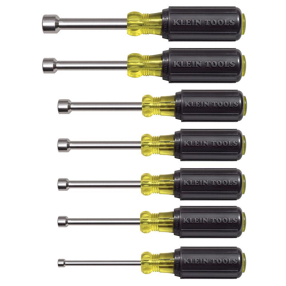 Klein Tools Magnetic Nut Driver 3″ Shank 7 Pc - Flockneti