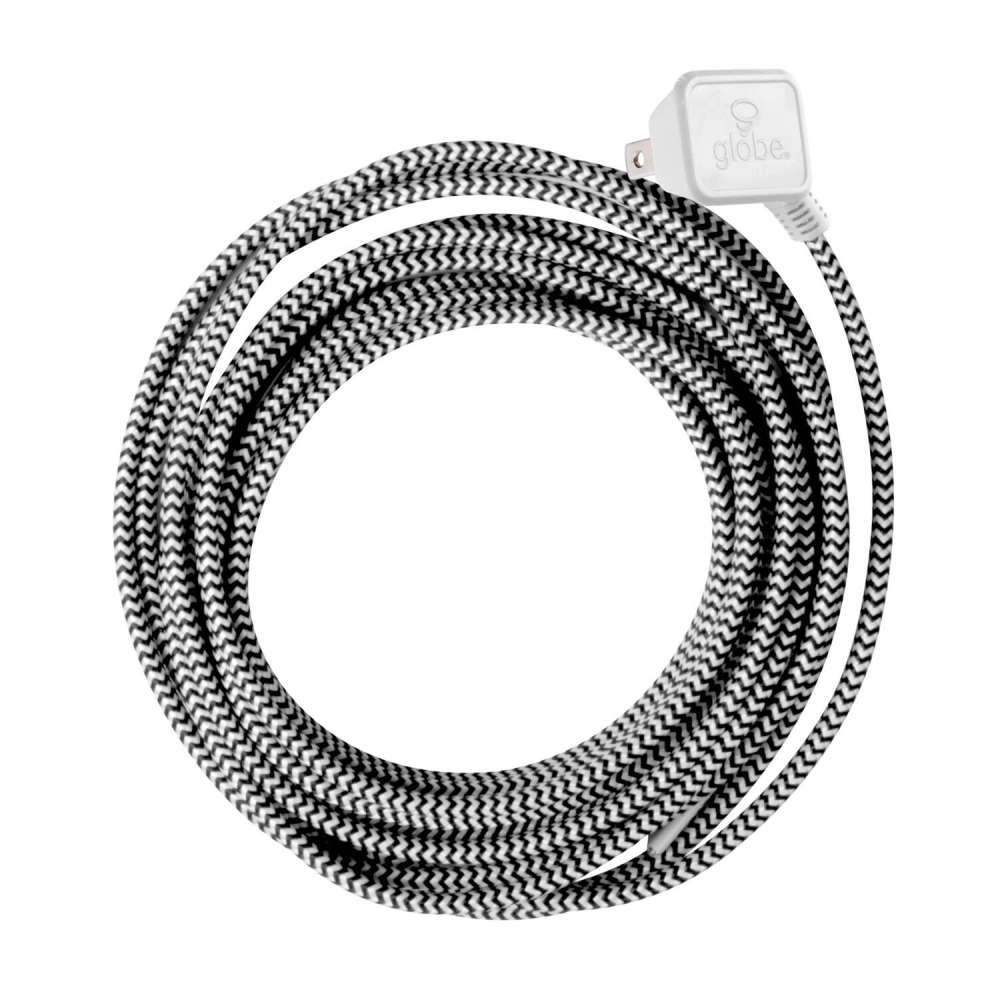 Globe Electric Mix N Match Pendant Light Cord 15′ Black 16/2 - Flockneti