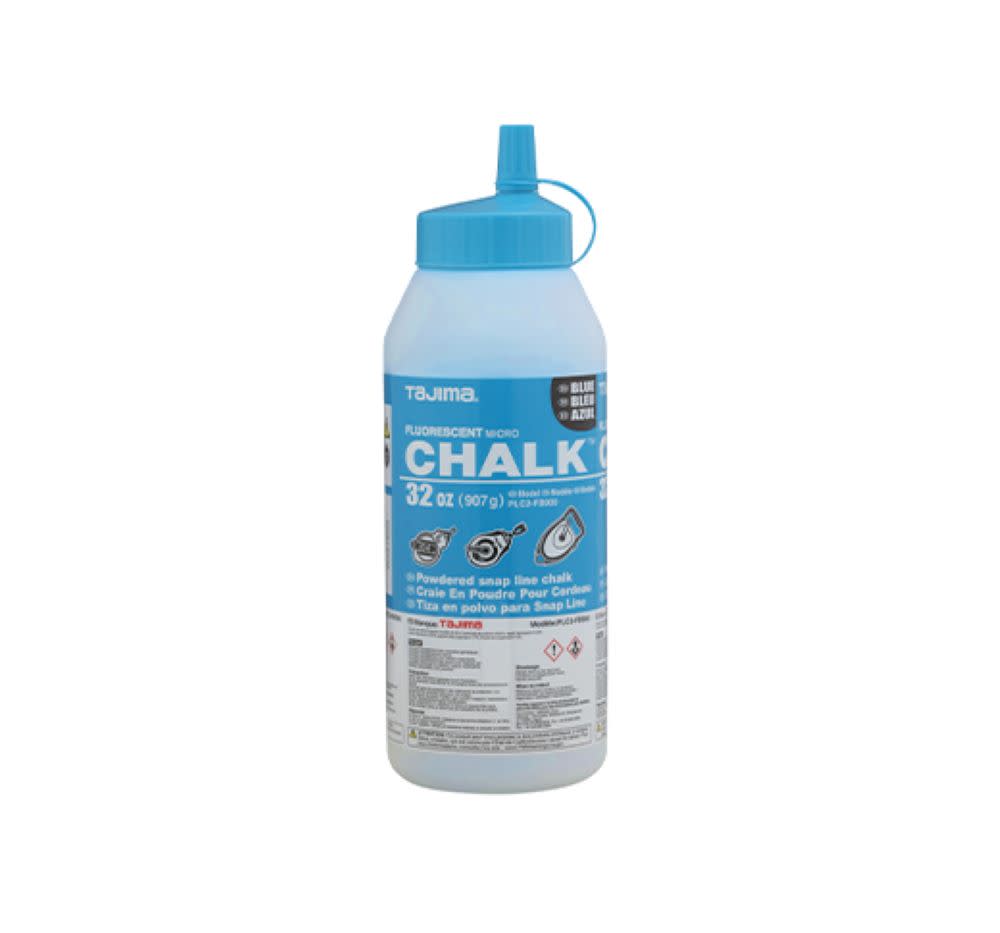 Tajima Micro Chalk Powdered Snap Line Chalk Fluorescent Blue 32oz - Flockneti