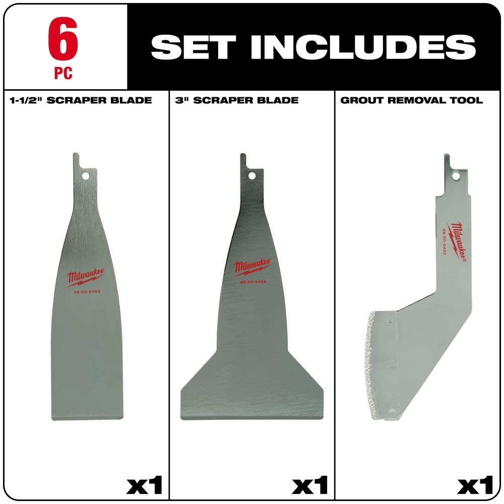 Milwaukee Material Removal Blade Set 3PK - Flockneti
