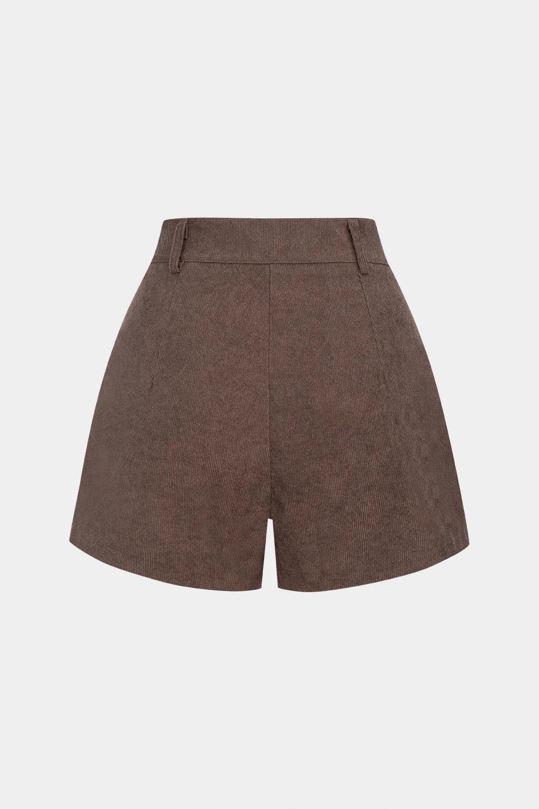 Corduroy Pleated Wide Leg Shorts - Flockneti