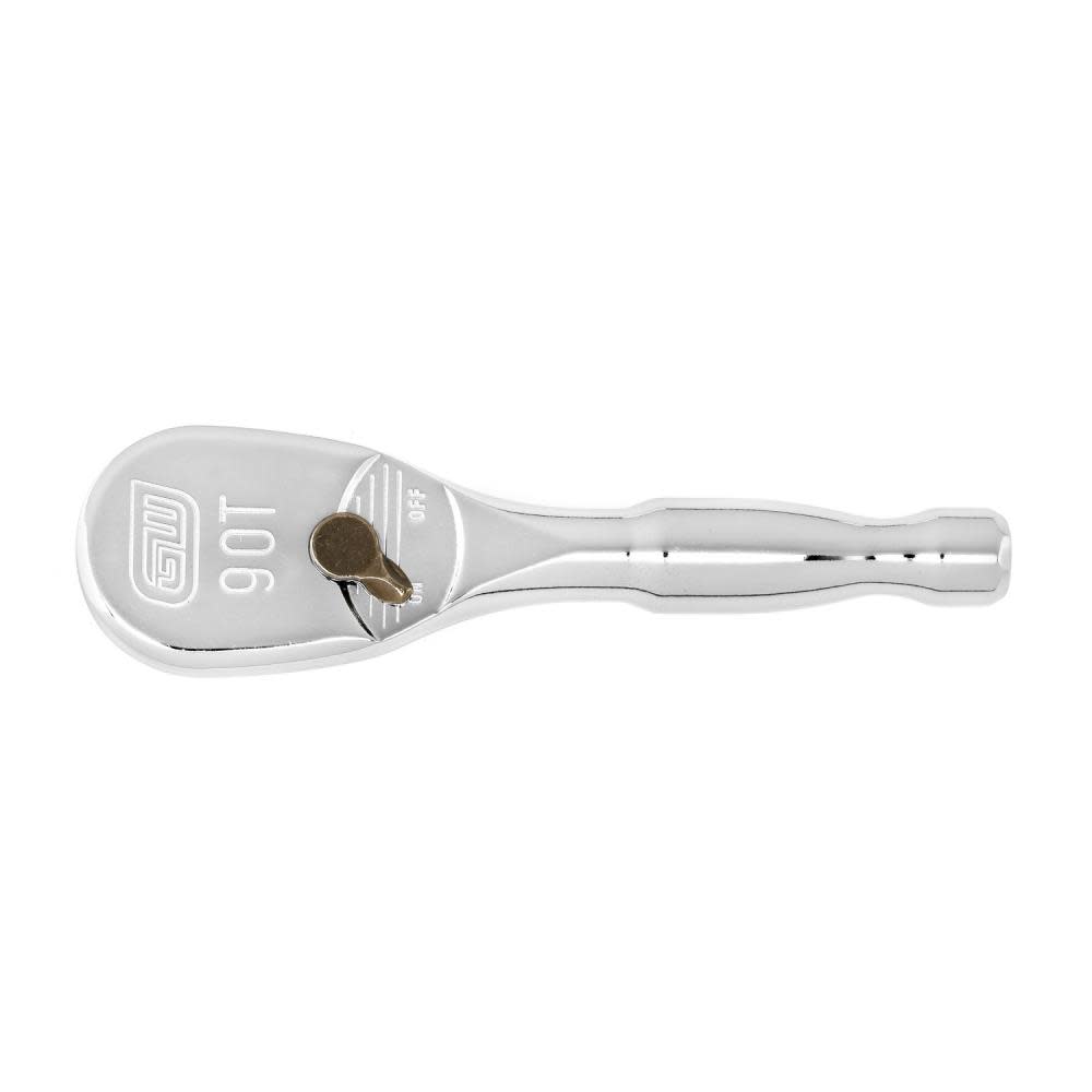 GEARWRENCH 3/8″ Drive 90 Tooth Stubby Teardrop Ratchet 4-3/4″ - Flockneti