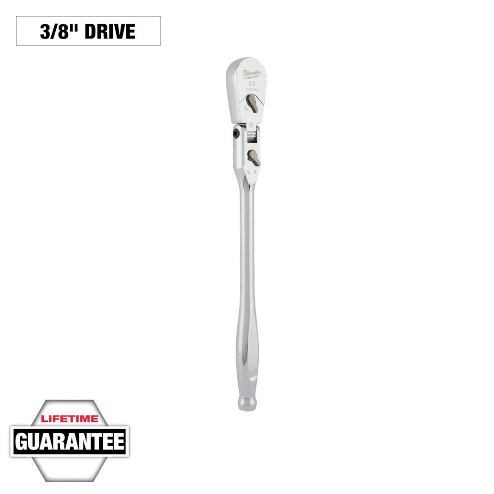 Milwaukee 3/8″ Drive 12″ Flex Head Ratchet - Flockneti