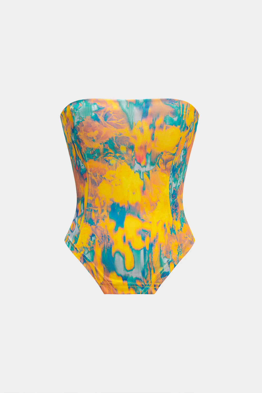 Abstract Print Tie-Up Tank Top - Flockneti