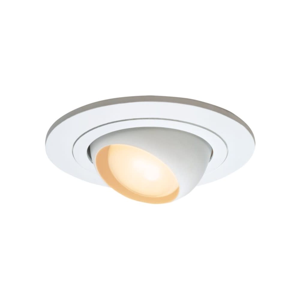 Halo 4″ White Recessed Light Adjustable Eyeball Trim - Flockneti