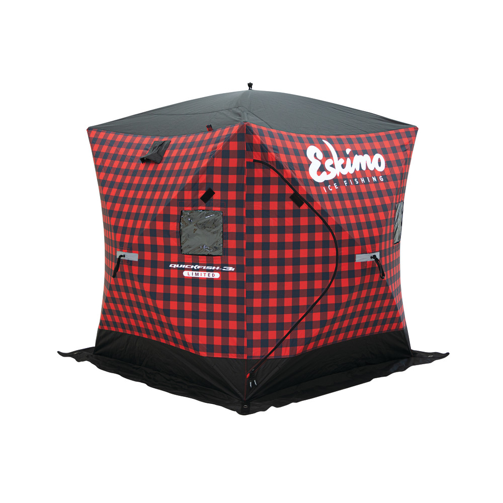 Eskimo Quickfish 3i Plaid Limited Ice Fishing House Portable - Flockneti