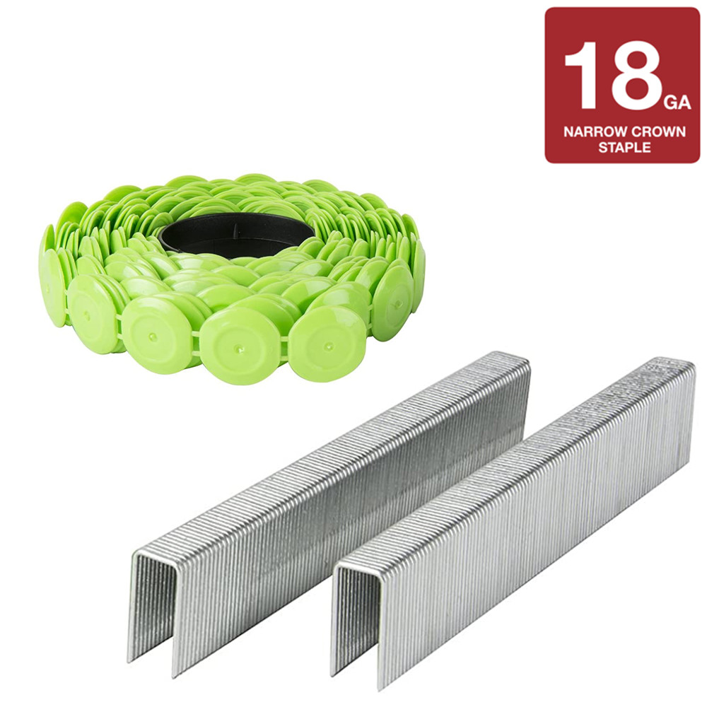 Metabo HPT 1 1/4″ x 18 Gauge Staples and Plastic Caps 2000pk - Flockneti