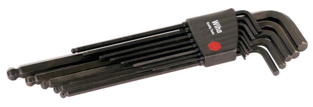 Wiha Ball End Hex Long Arm L-Key 9 Pc. Set - Flockneti