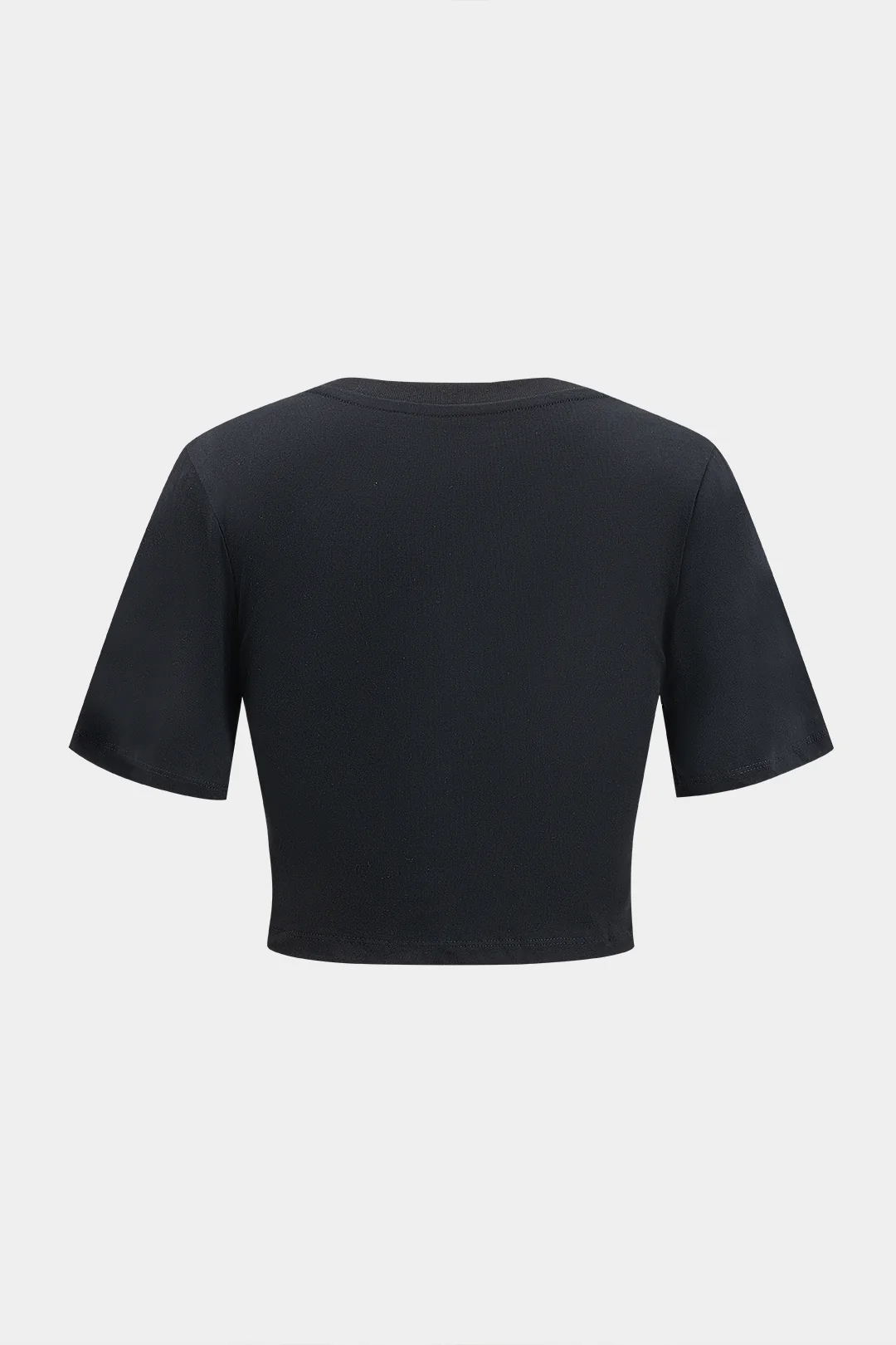 Rhinestone Short Sleeve T-Shirt - Flockneti
