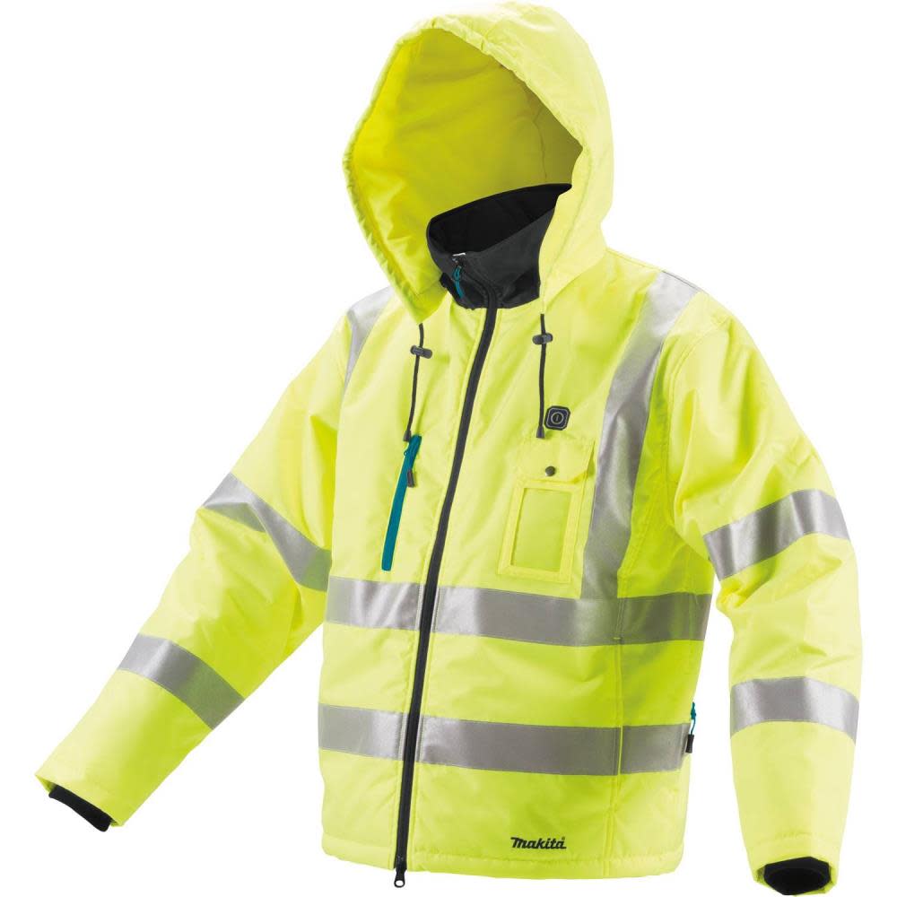 Makita 18V LXT Lithium-Ion Cordless High Visibility Heated Jacket Jacket Only (XL) - Flockneti