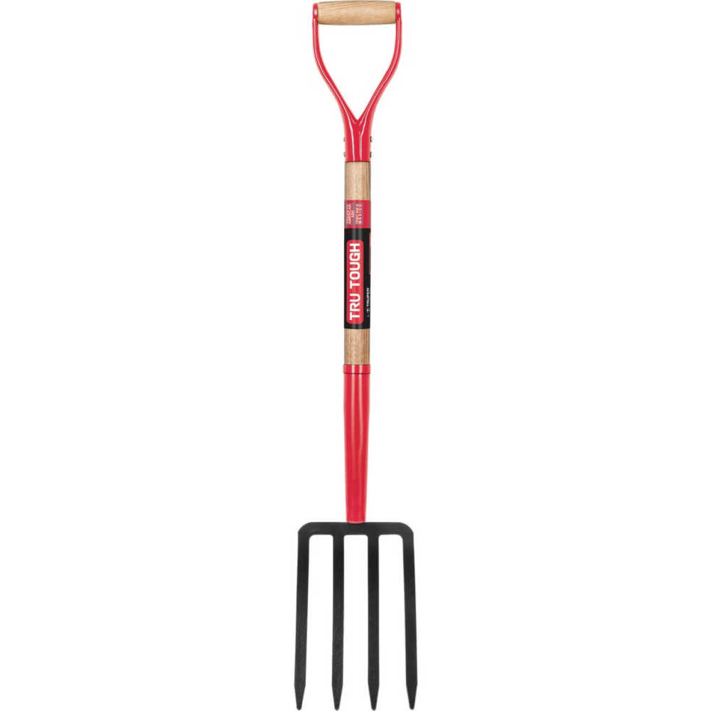 Truper Tru Tough Spading Fork 4 Tine Forged Steel Head - Flockneti