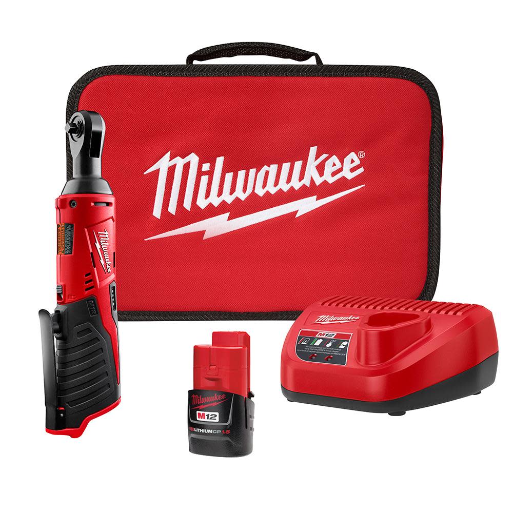 Milwaukee M12 Cordless 1/4 In. Ratchet Kit - Flockneti