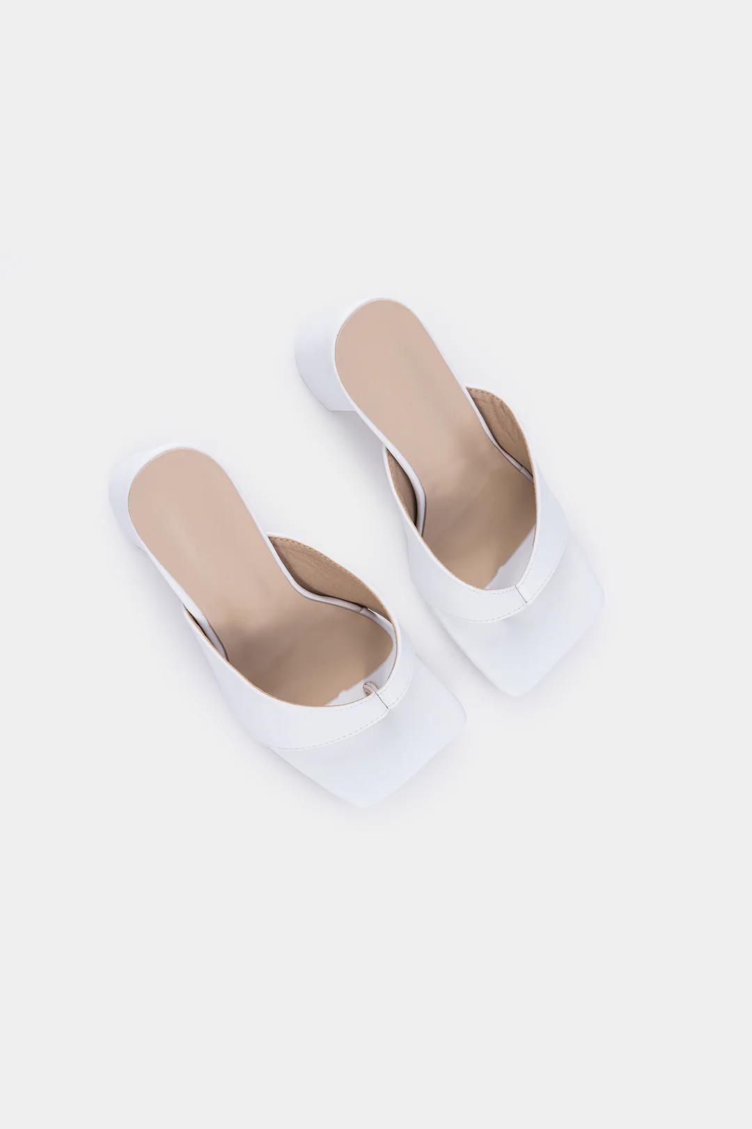 Square Stitching Detail Faux Leather Sandals - Flockneti
