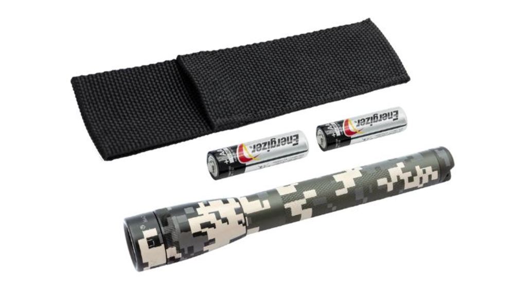 Maglite Mini Pro LED 2-Cell AA Universal Camouflage Pattern Flashlight with Holster - Flockneti