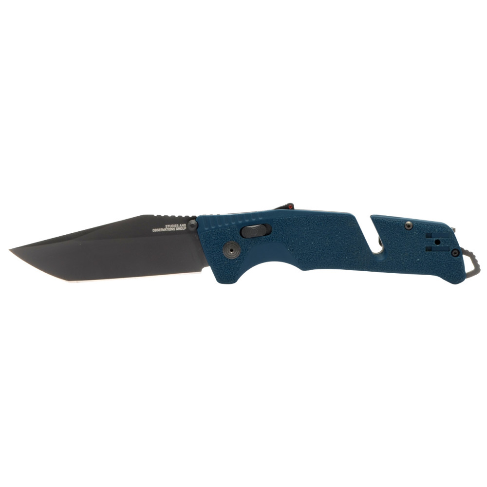 SOG Trident Tanto Pocket Knife Uniform Blue 3.75″ Blade - Flockneti