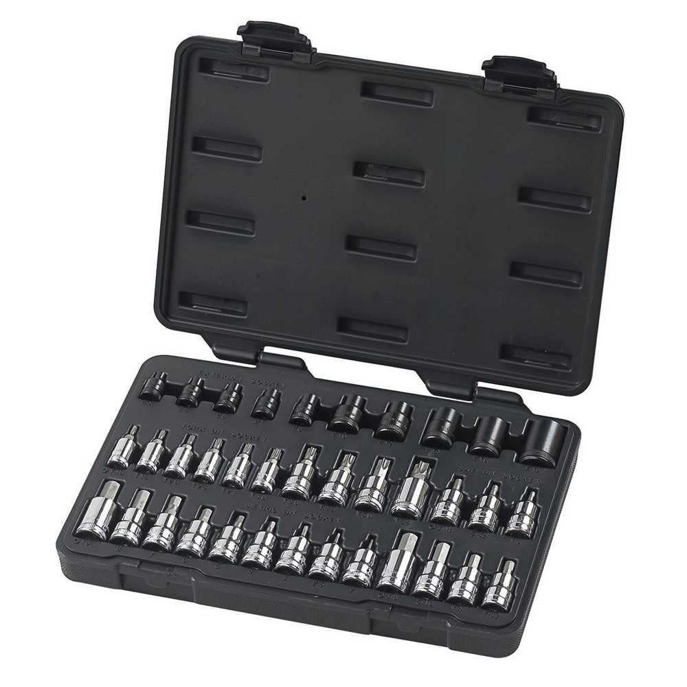GEARWRENCH Master TORX Set 36 pc. with Hex Bit Sockets - Flockneti