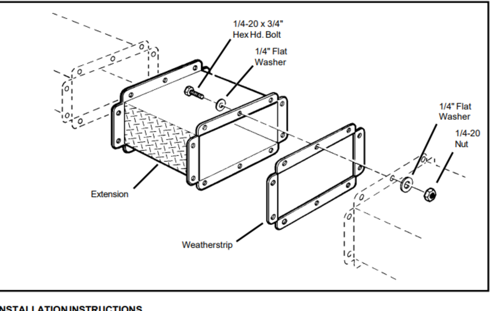 Weather Guard Extension for Conduit Carrier - Flockneti