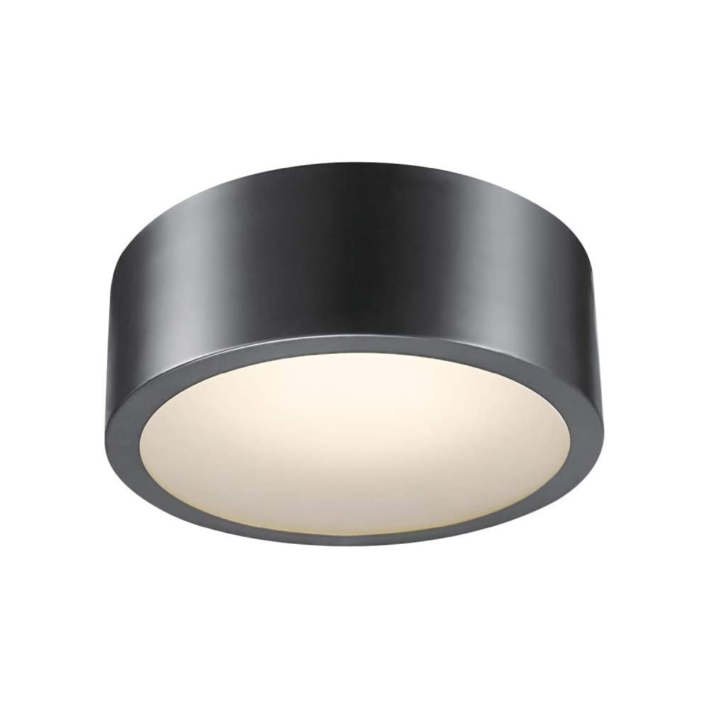 Globe Electric Edinburg Integrated LED Ceiling Light Black Iron - Flockneti