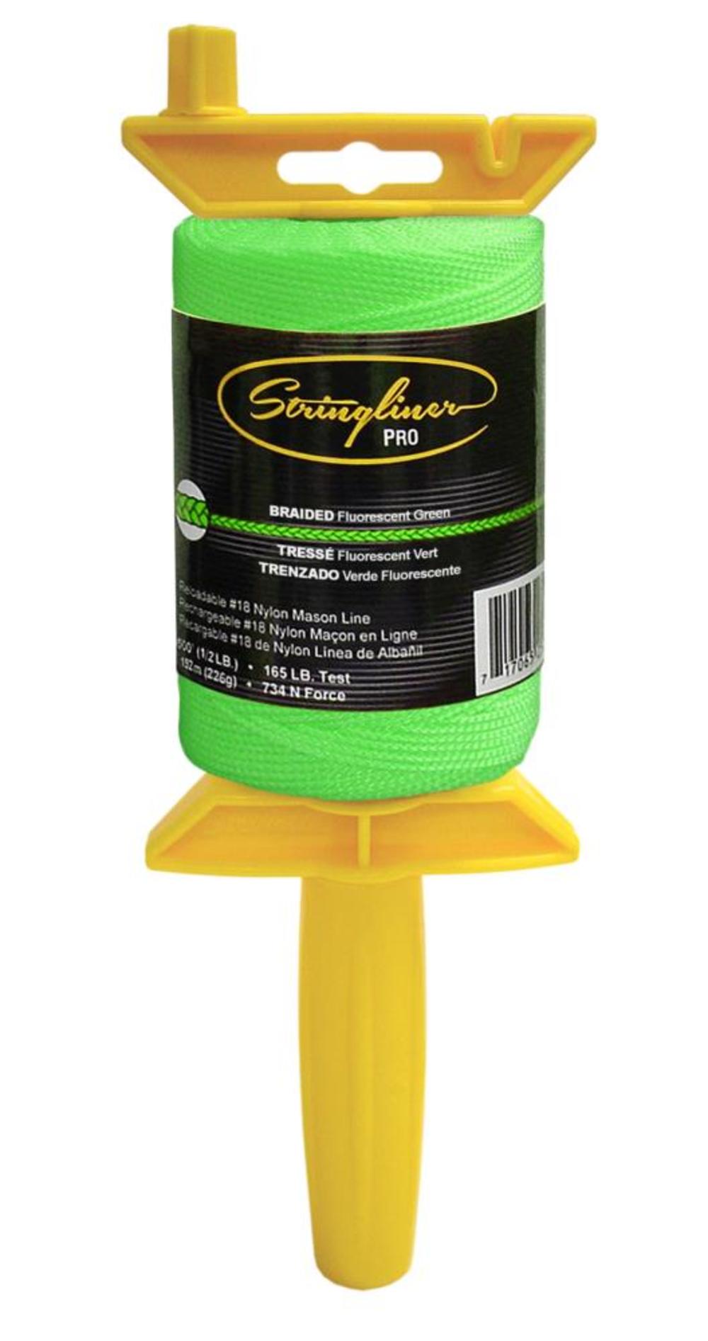 US Tape Pro Reel with 500 Ft. Braided Flo. Green Line - Flockneti