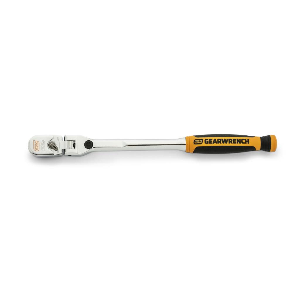 GEARWRENCH Ratchet 1/4″ Drive 120XP Dual Material Handle Locking Flex Head 9″ - Flockneti