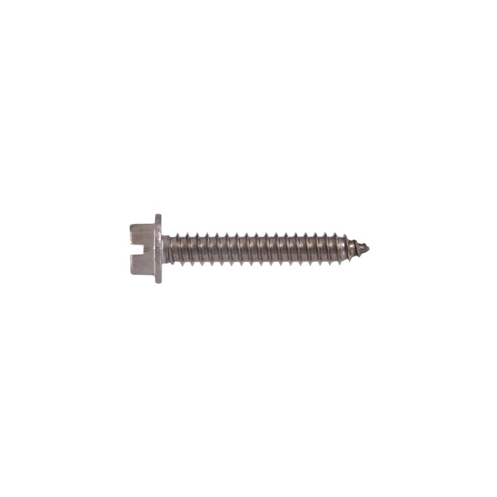 Hillman #14 x 1″ Stainless SlottedHex Washer Sheet Metal Screw 100pk - Flockneti