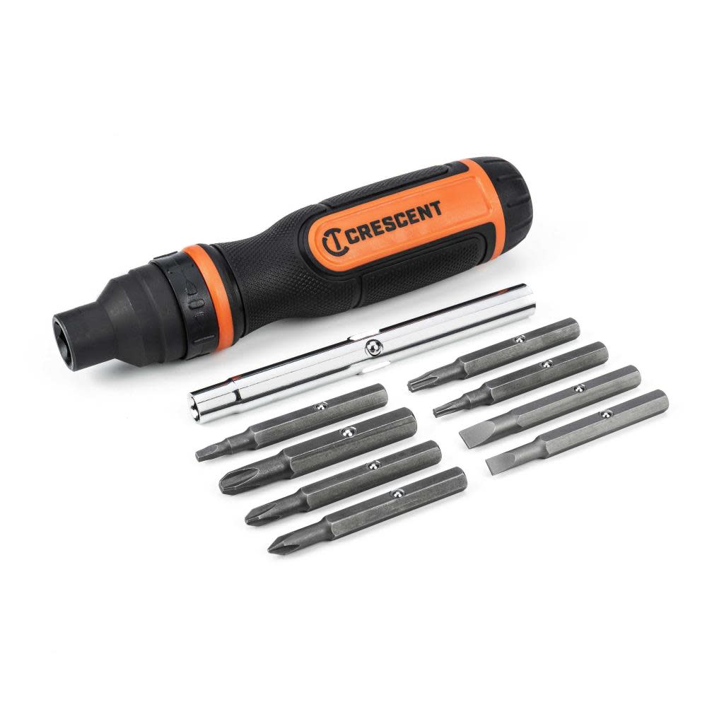 Crescent Ratcheting Multi Bit Driver 11 in 1 - Flockneti