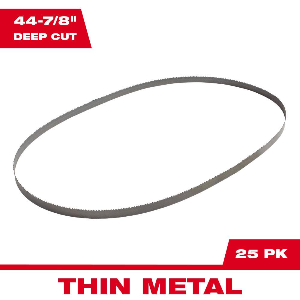 Milwaukee 14 TPI Deep Cut Band Saw Blades 25-Pack - Flockneti