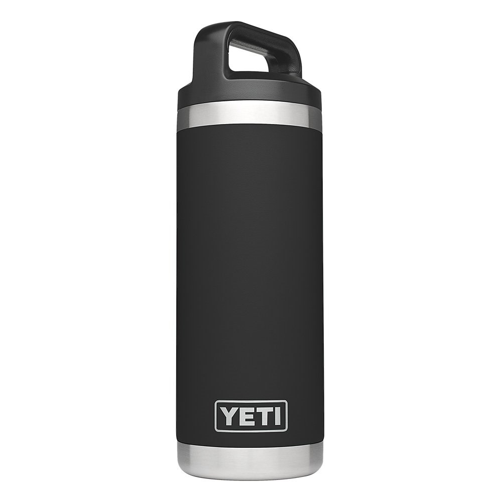Yeti 18oz Rambler Bottle with Bottle Chug Cap – Black - Flockneti