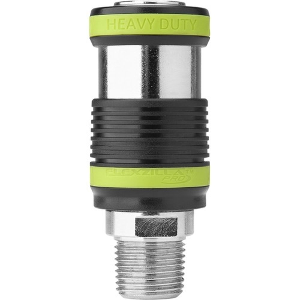 Flexzilla Pro Heavy Duty Safety Coupler 1/2″ MNPT 1/2″ Body - Flockneti