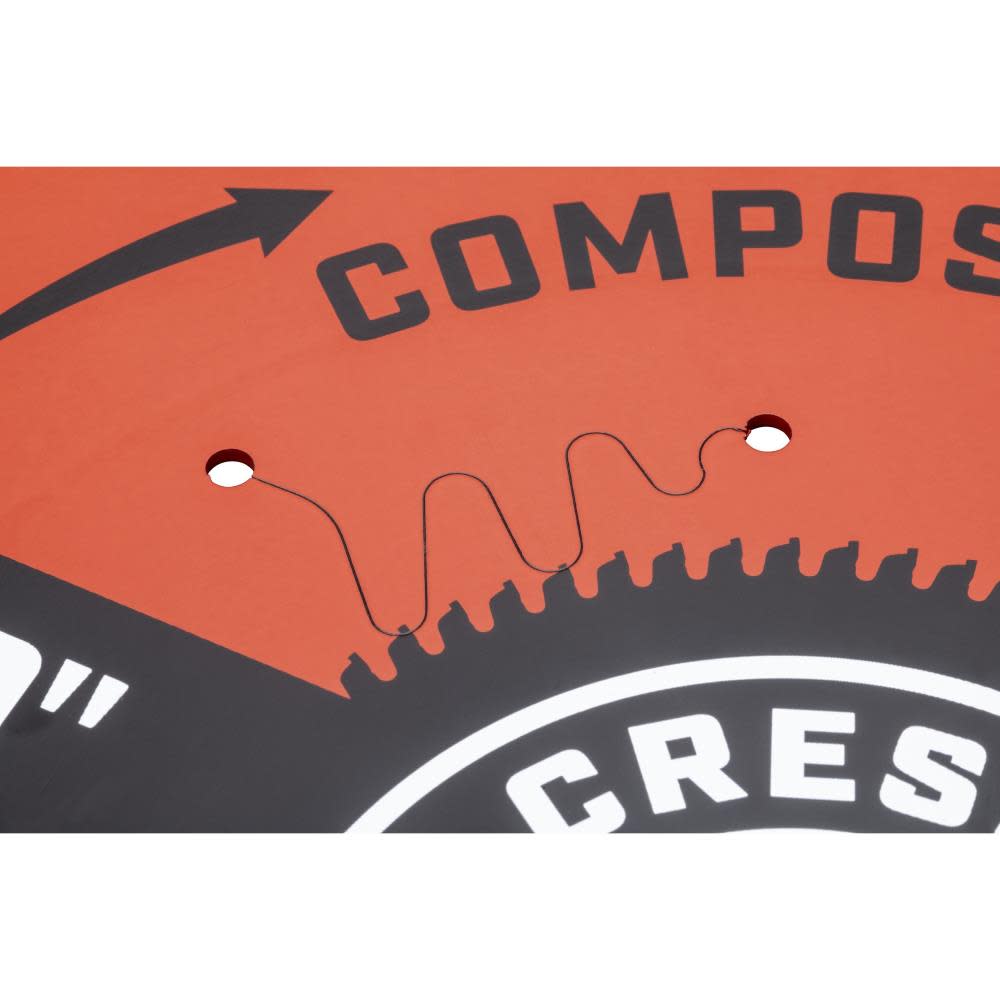 Crescent Circular Saw Blade 10″ x 72 Tooth Composite Decking - Flockneti