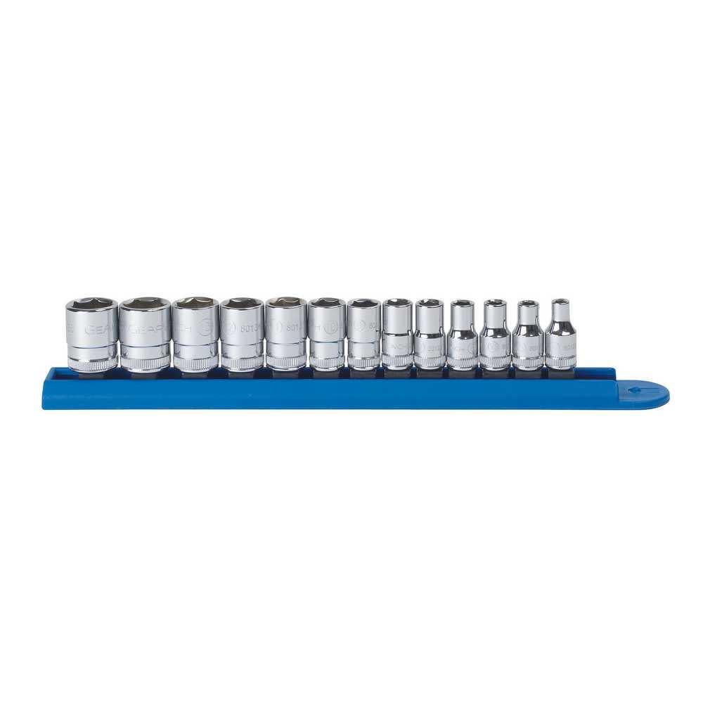 GEARWRENCH 13 Pc 1/4″ Drive 6 Point Standard Metric Socket Set - Flockneti