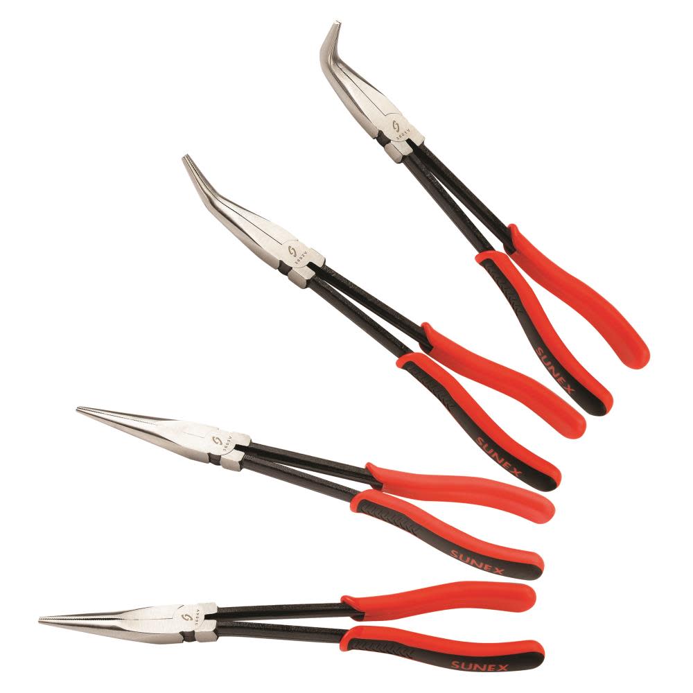 Sunex 4 Pc 11 In. Long Reach Pliers Set - Flockneti