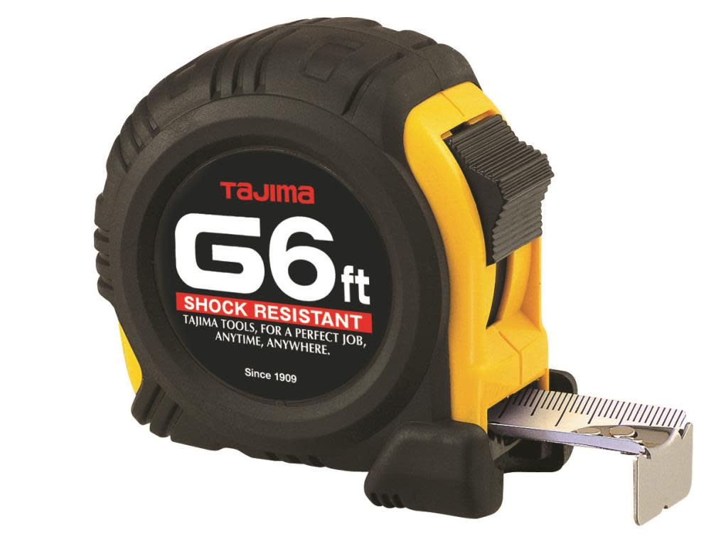 Tajima 6 Ft. Standard Scale Tape Measure with 1/2 In. Steel Blade - Flockneti
