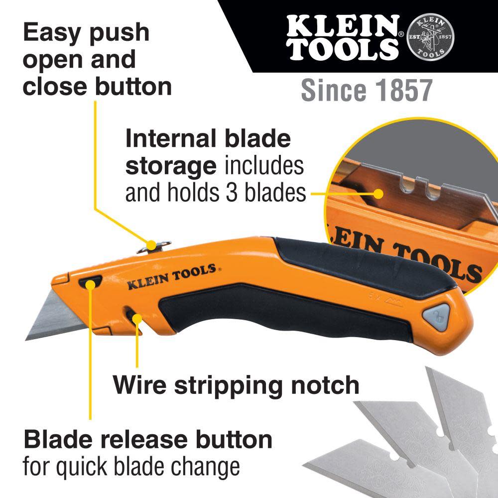 Klein Tools Retractable Utility Knife - Flockneti