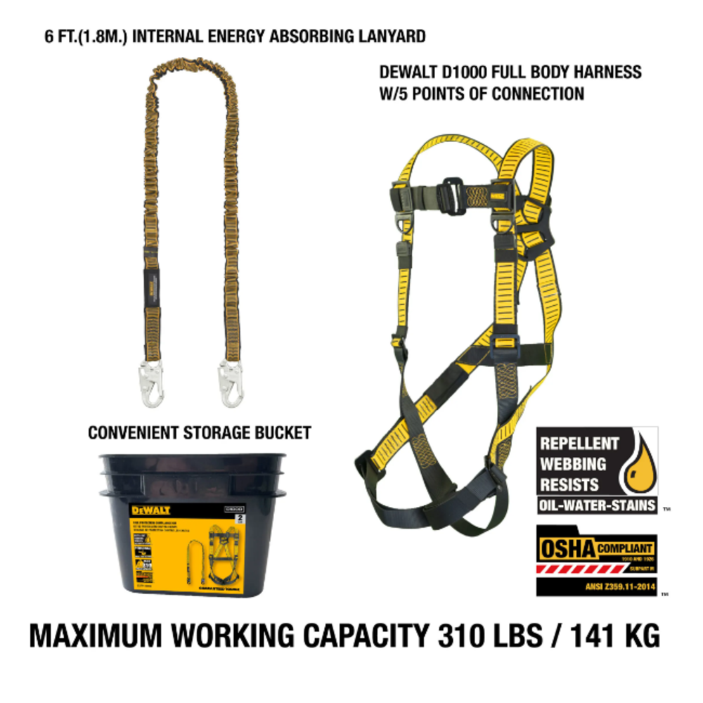 DEWALT Fall Protection Compliance Kit - Flockneti