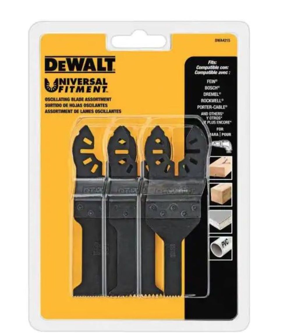 DEWALT Oscillating Blade Set 3pc - Flockneti