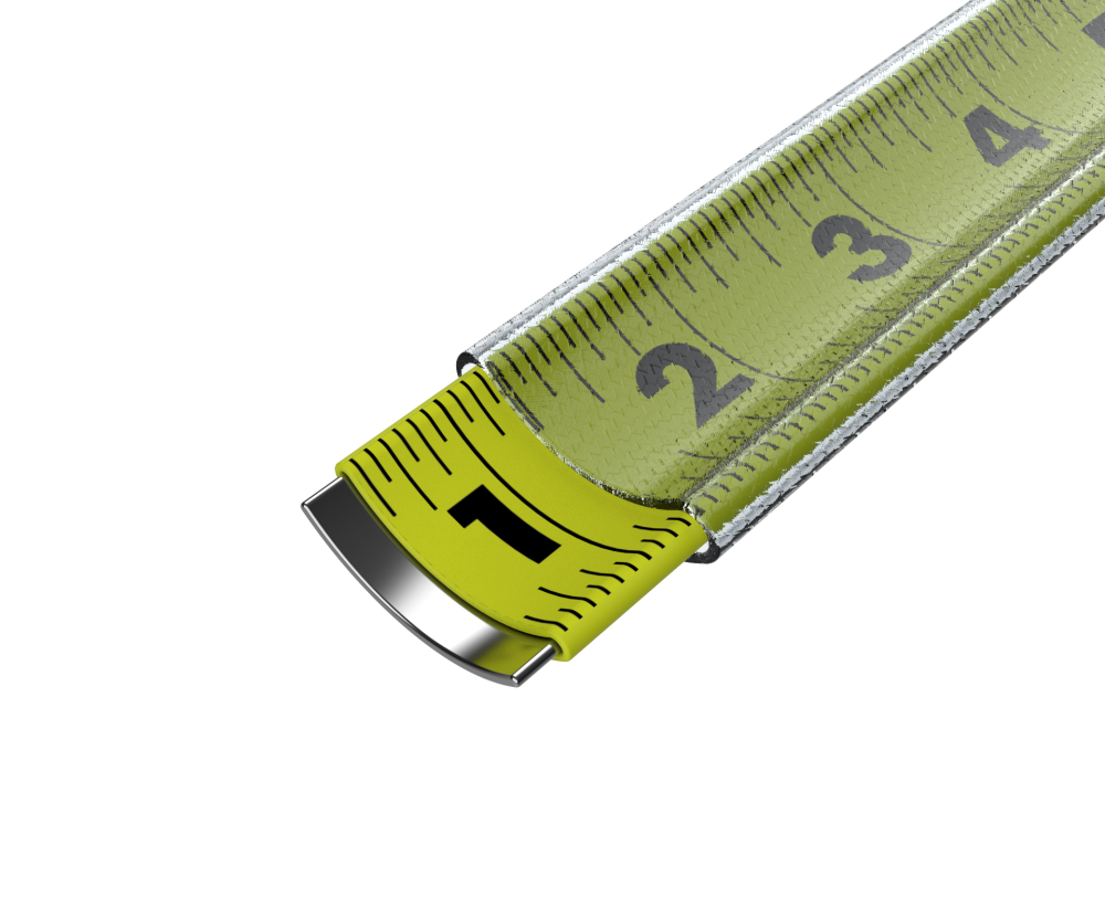 Komelon Tape Measure 25′ x 11/16″ - Flockneti