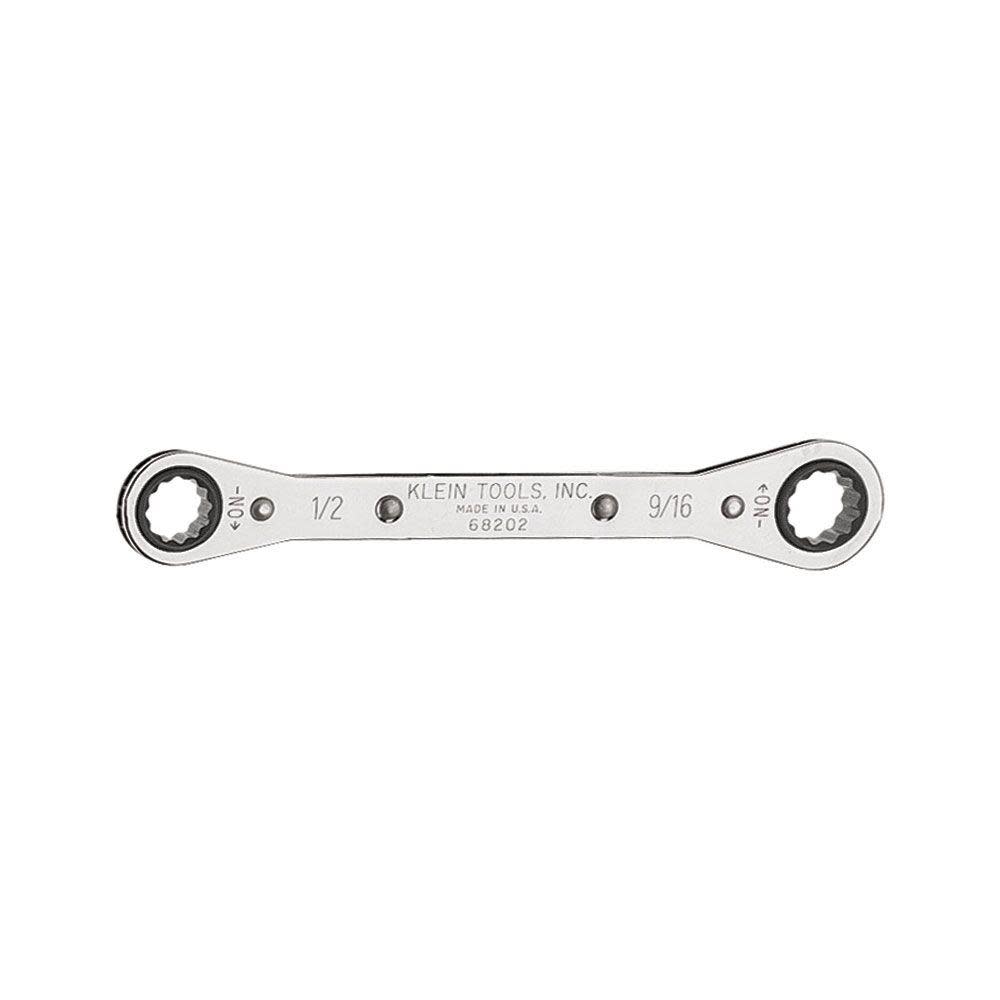 Klein Tools Ratcheting Box Wrench 1/2″ x 9/16″ - Flockneti