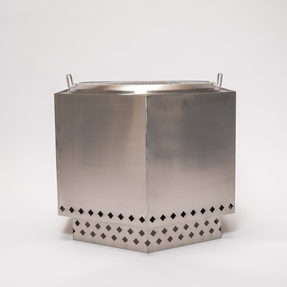 Dragonfire Firepit Bundle Smokeless Stainless Steel 23.5″ - Flockneti