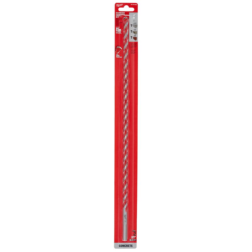 Milwaukee SHOCKWAVE Carbide Hammer Drill Bit 3/8″x16″x18″ - Flockneti